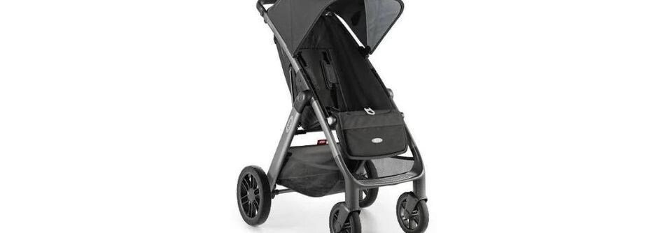 OXO Tot Cubby Plus Stroller, Charcoal / Red