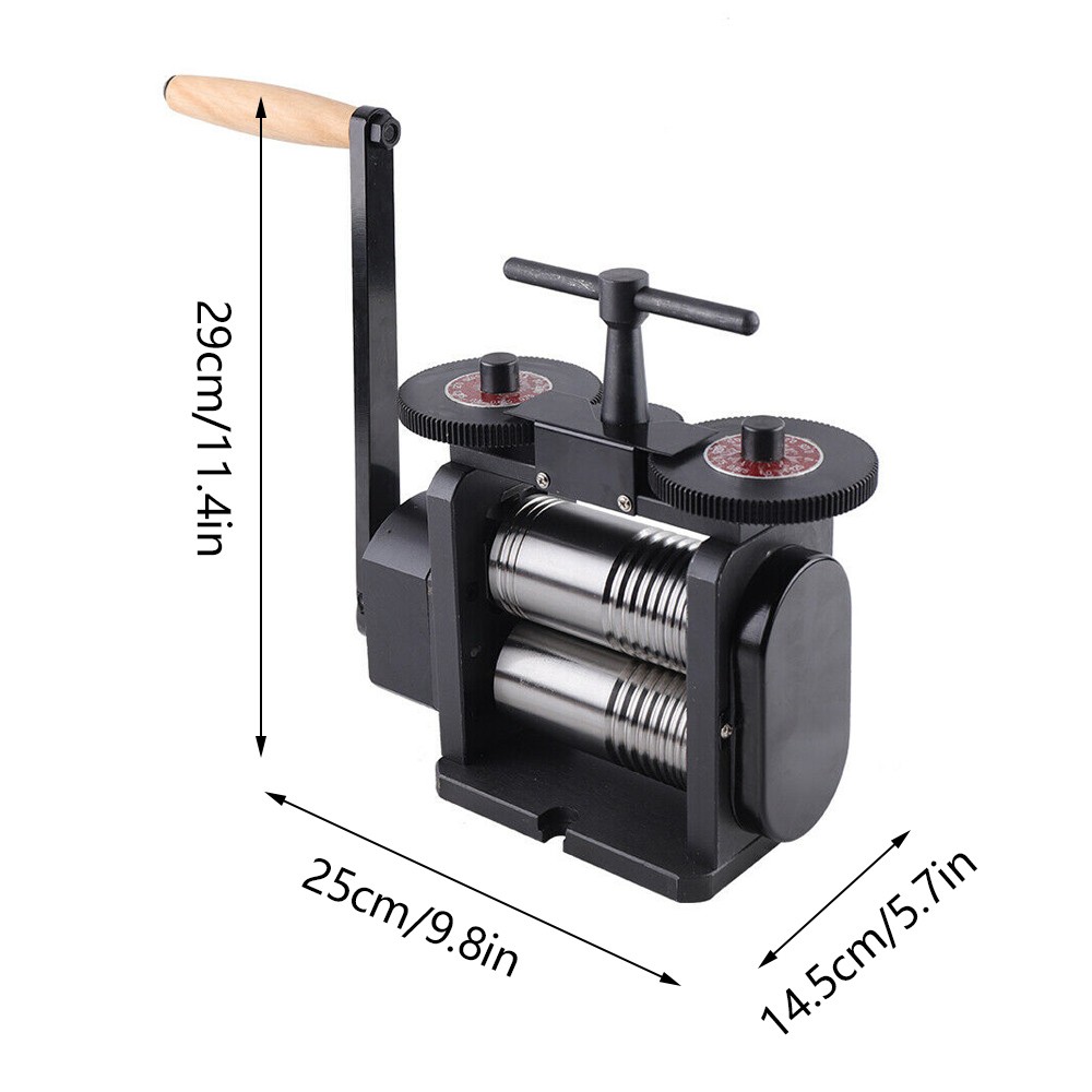 130mm Manual Rolling Mill Machine,Wire Flat Pattern Sheet Metal Jewelry Tool