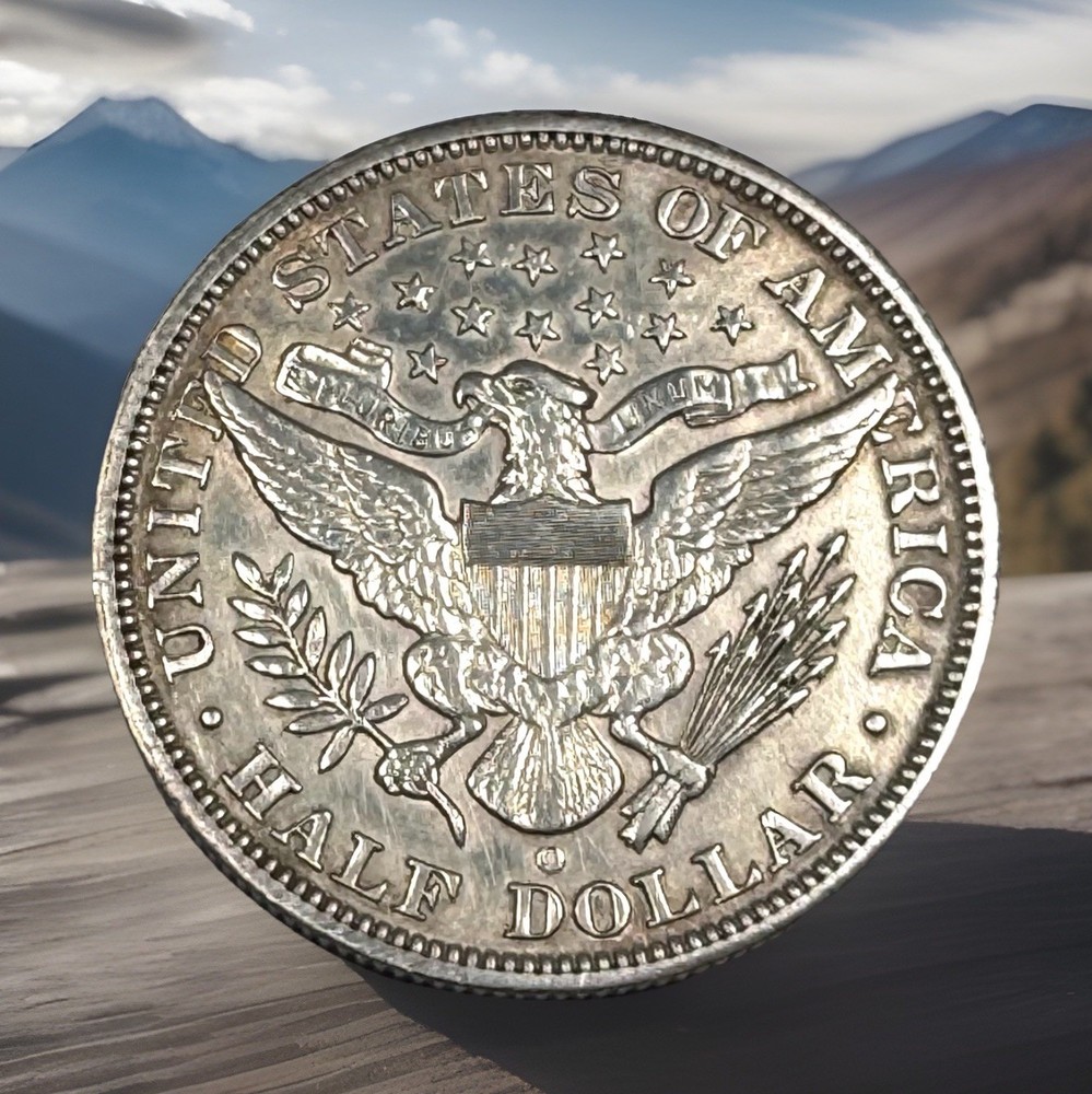 1995o 50c Barber Half Dollar, About Uncirculated