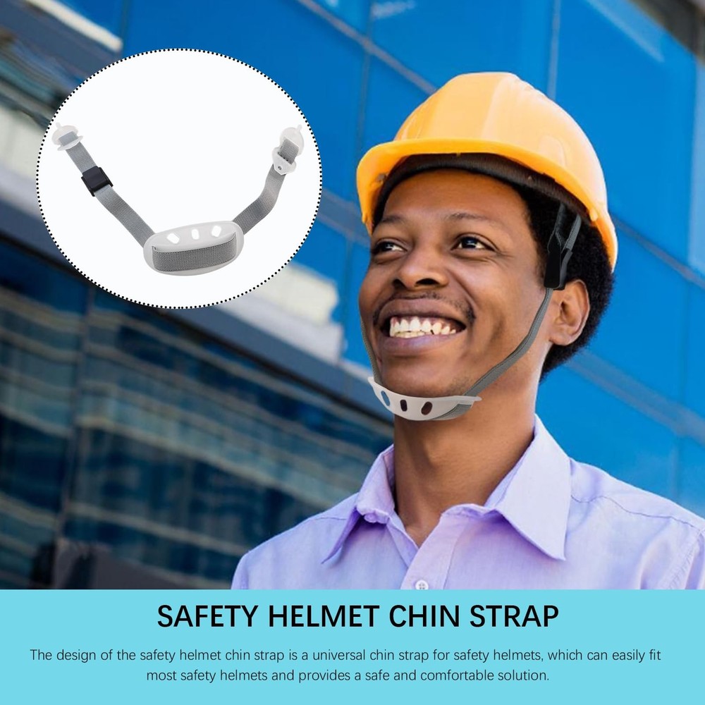 Hard Hat Chin Strap–Universal Adjustable Helmet Chin Bands, Comfortable Sa