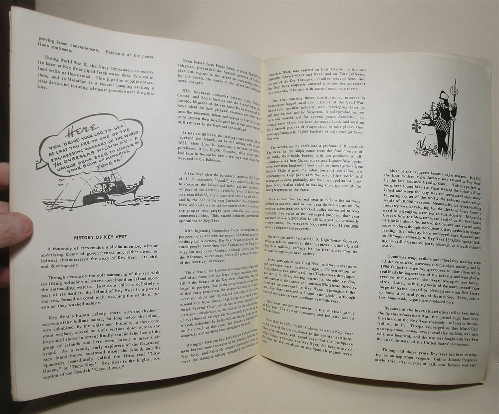Vintage Guide & Maps: The Florida Keys booklet