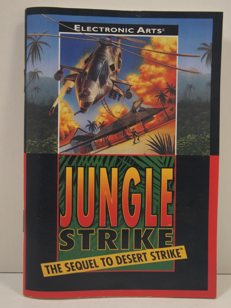 Jungle Strike (SEGA Genesis) Authentic MANUAL ONLY
