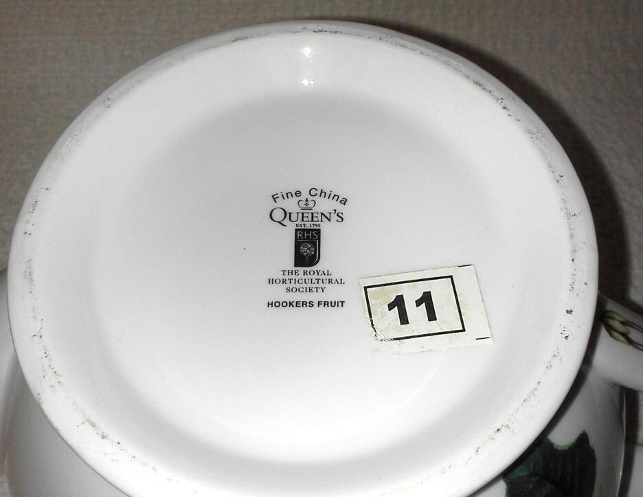 Queen's China HOOKERS FRUIT Tea Pot with Apples & Blossoms