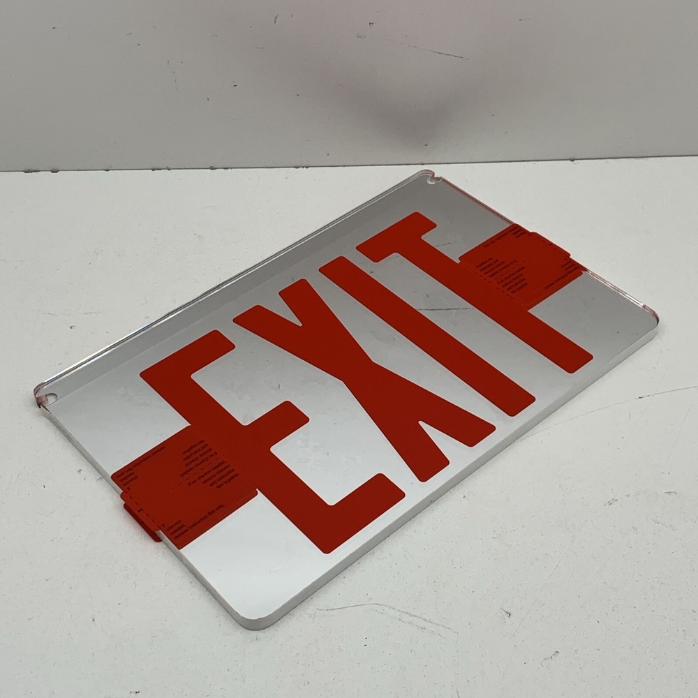 Emergi-Lite RED Edge Lit Mirror Replacement 6" Panel for PNG6 Exit Sign