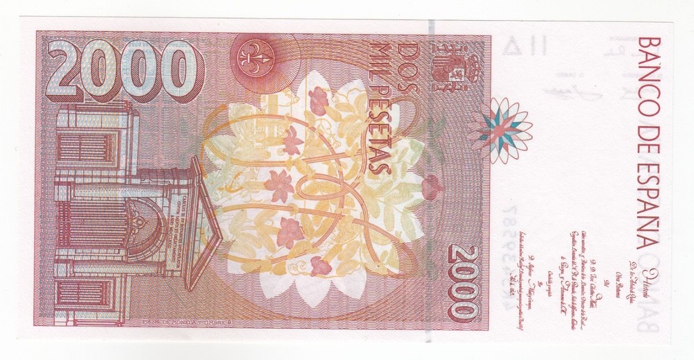 Spain, 2000 Pesetas, 1992 Banco De Espana, UNC