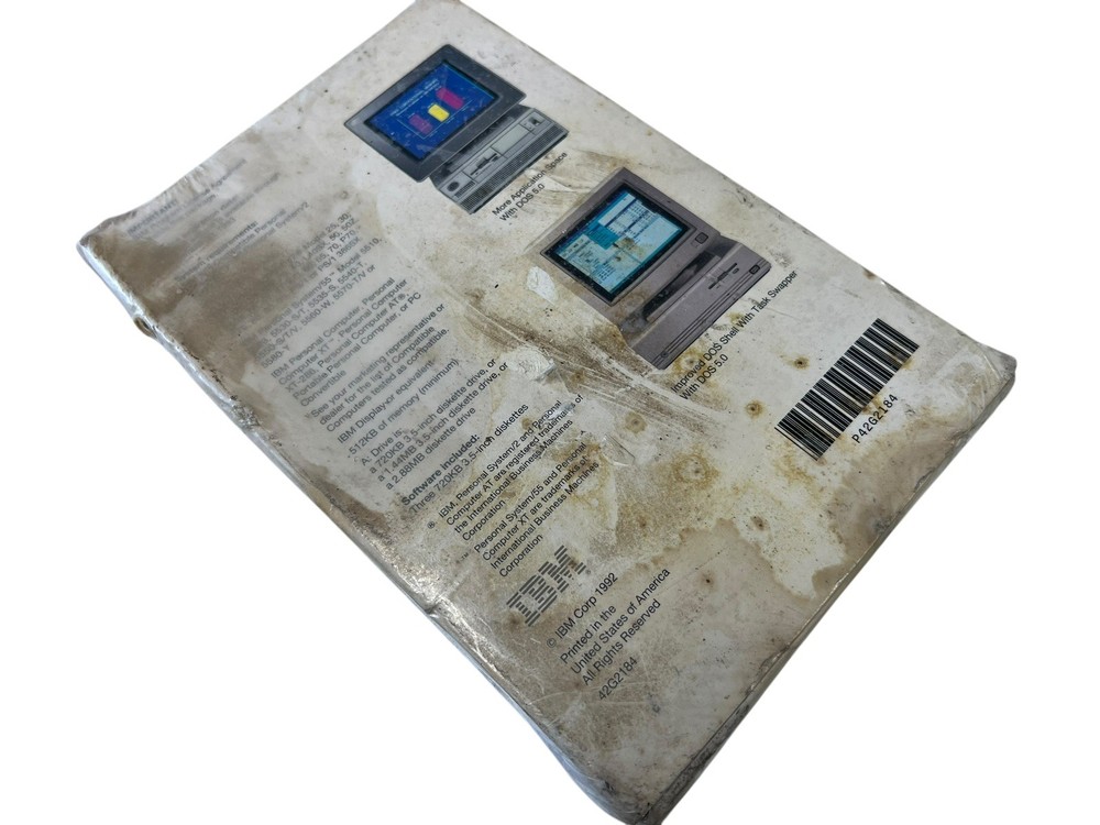 Microsoft MS-DOS 5.0 Sealed Damaged Box READ