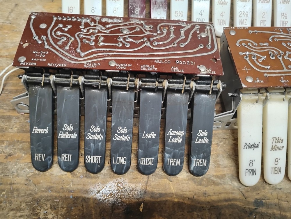 Vintage Organ Tabs! MAKE OFFER!
