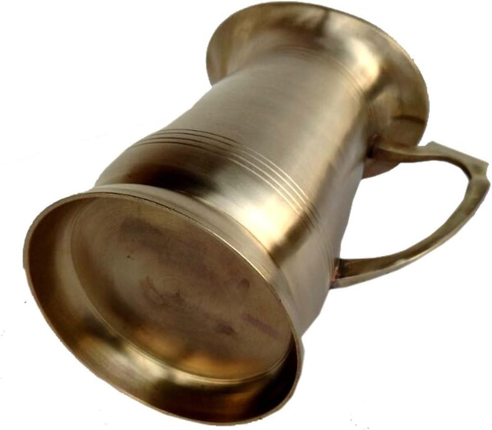 Pure Brass Jug 1000ML Plain Drinking Serving Water Jug Pitcher Large Capacity