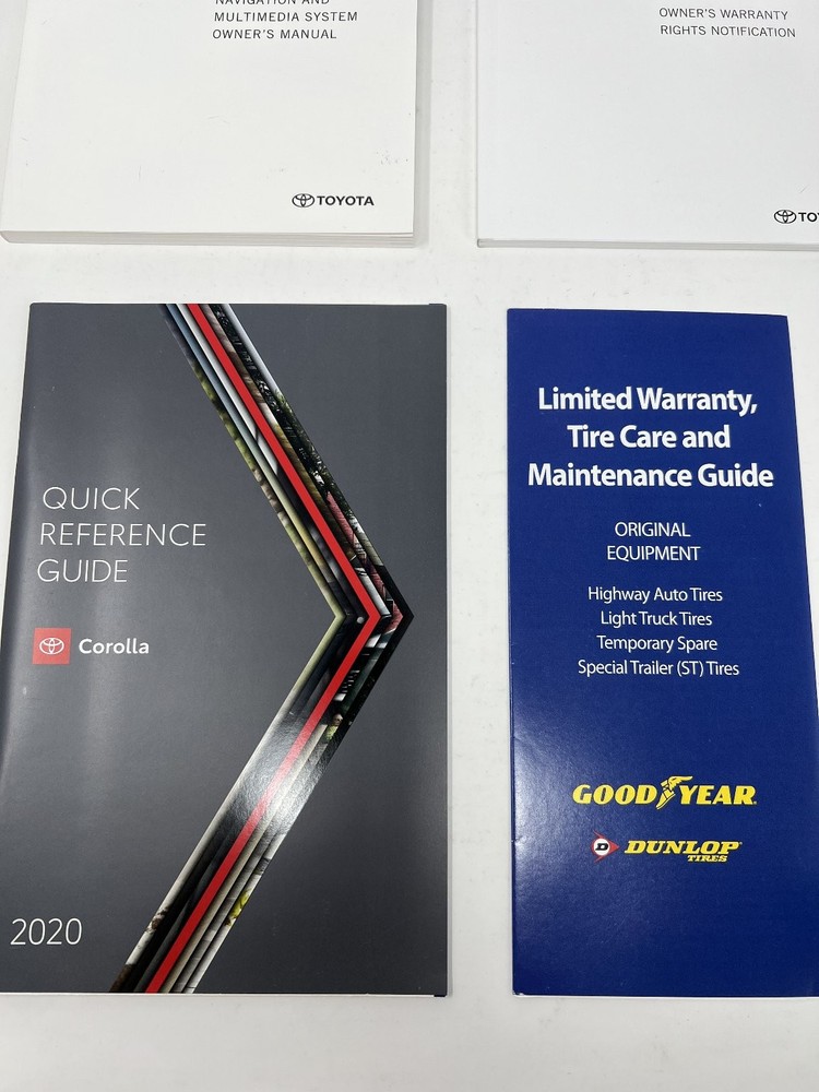 2020 Toyota Corolla Owners Manual OEM Complete Set