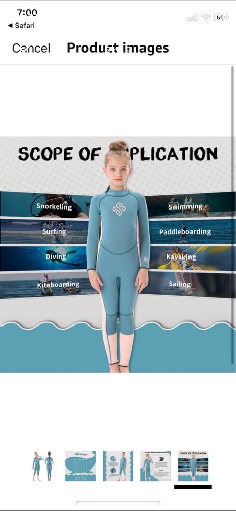 Seaskin Wetsuit, Never Worn