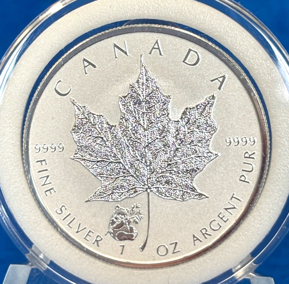 2016 Canada $5 Silver Maple Leaf 1 Oz. Reverse Proof Panda Bear Privy
