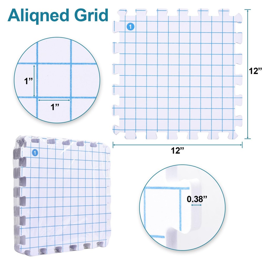 Interlocking Blocking Mats - Blocking Mats for Knitting and Crochet Projects