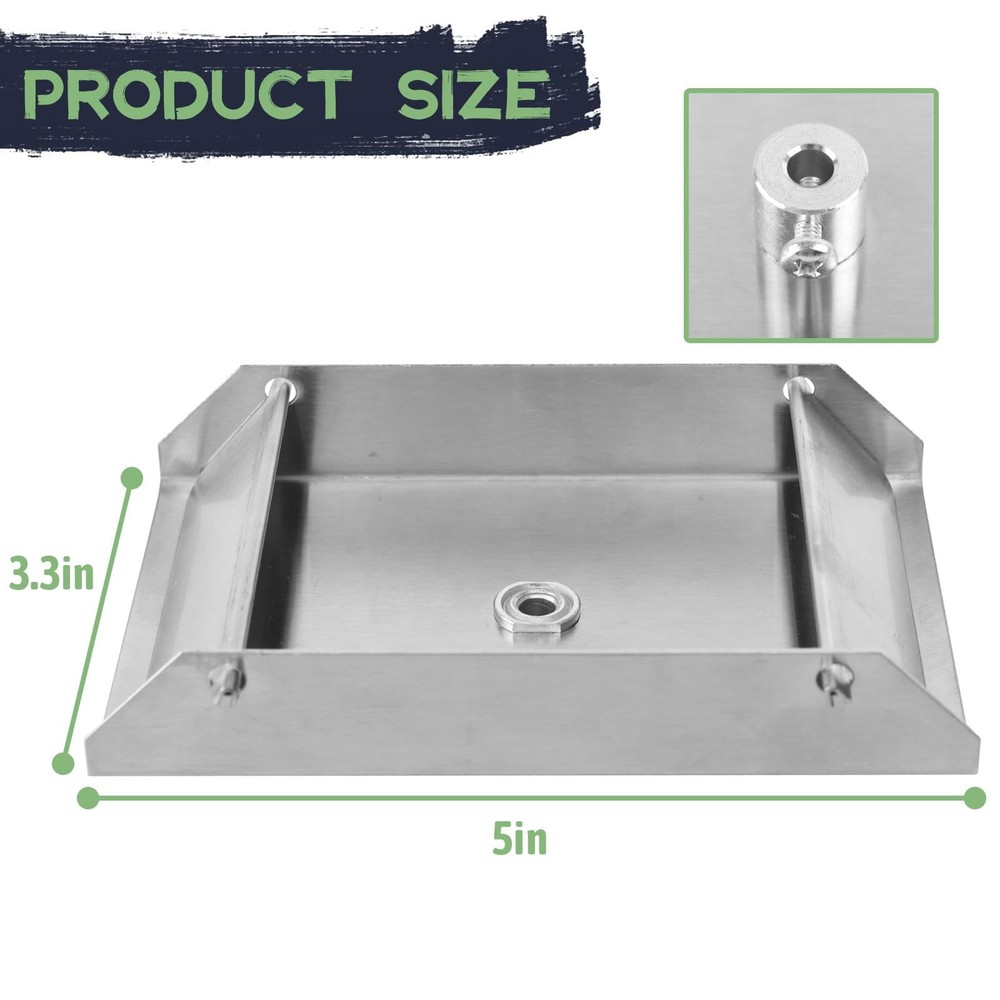 Highwild 12-Volt Spinner Plate for Deer Feeder - 1/4” Silver