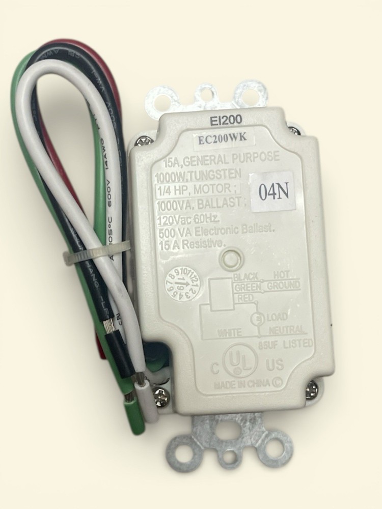 Intermatic EC200WK Electronic Countdown Timer with Preset Times - White (U)