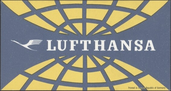 GERMANY, 1958. Lufthansa Decal