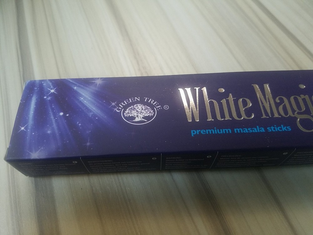 Green Tree White Magic Masala Incense Sticks (Single Pack, 12 Sticks)