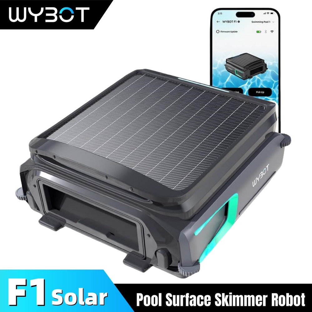 WYBOT F1 Automatic pool vacuum cleaner Solar Powered Robotic Pool Surface Robot