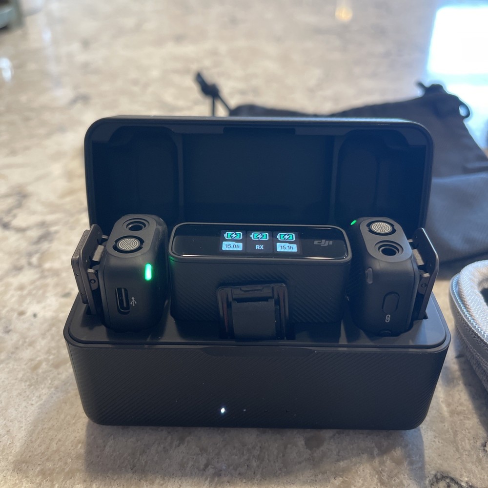 DJI Mic (2 TX + 1 RX + Charging Case) Wireless Microphone
