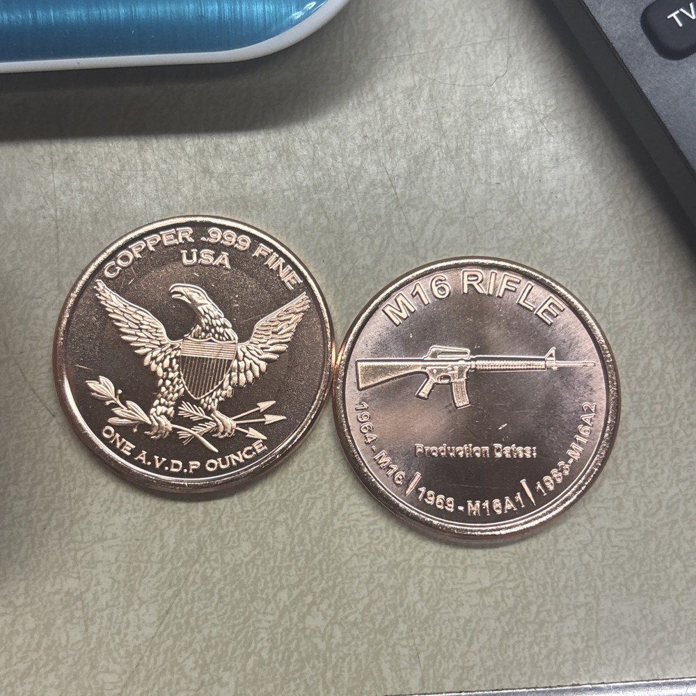 1 oz Copper Round - M16