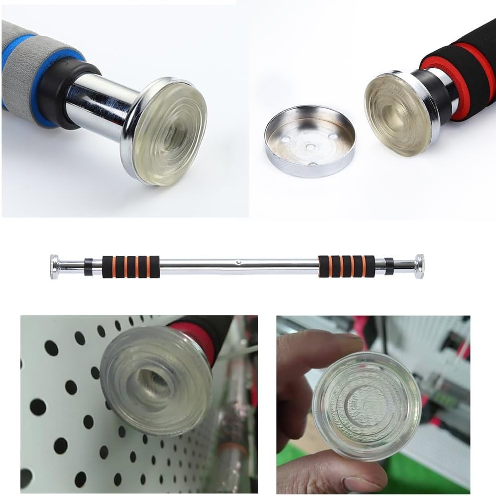 4 Pack Non-Slip Pull Up Bar End Pads - Durable Rubber Support for Safety