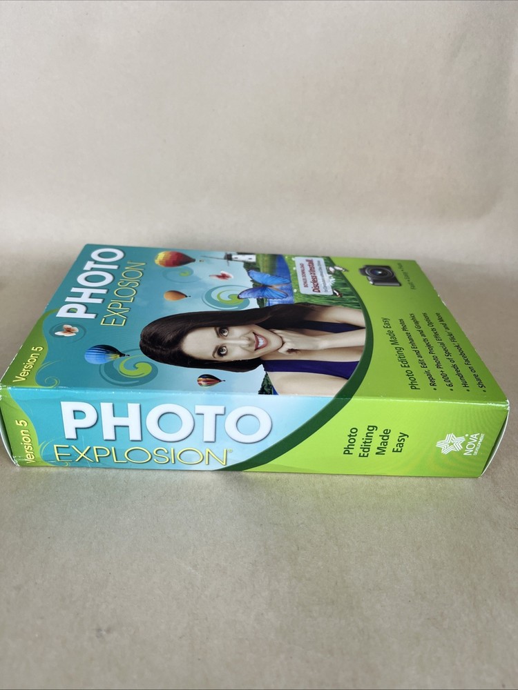 New Sealed PHOTO EXPLOSION Version 5 - Photo Editing Software
