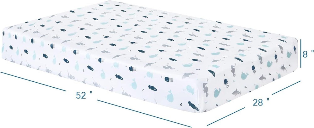 2-Piece Toddler Sheet Set Includes Crib Sheets Set and Envelope Pillowcase