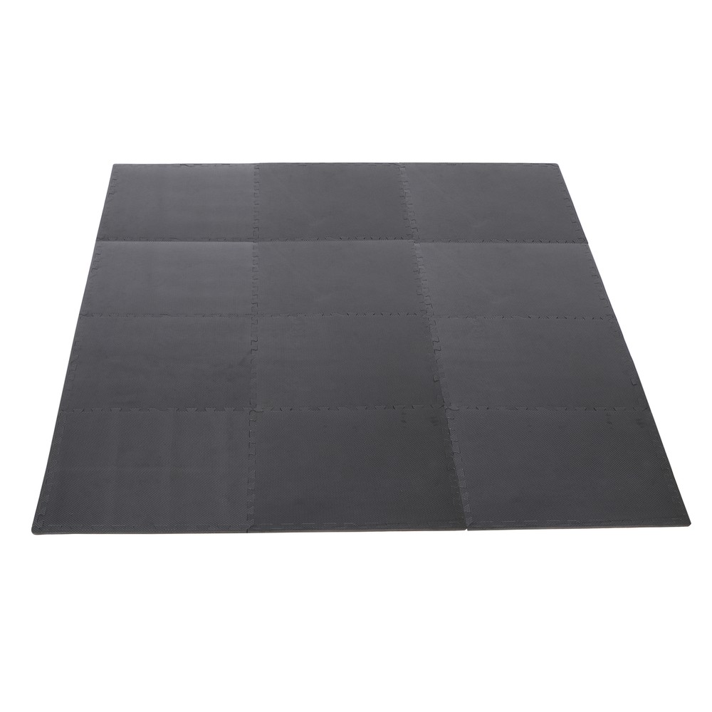 12 Pieces 24 x 24" Puzzle Exercise Floor Mat with EVA Training Interlocking Tile