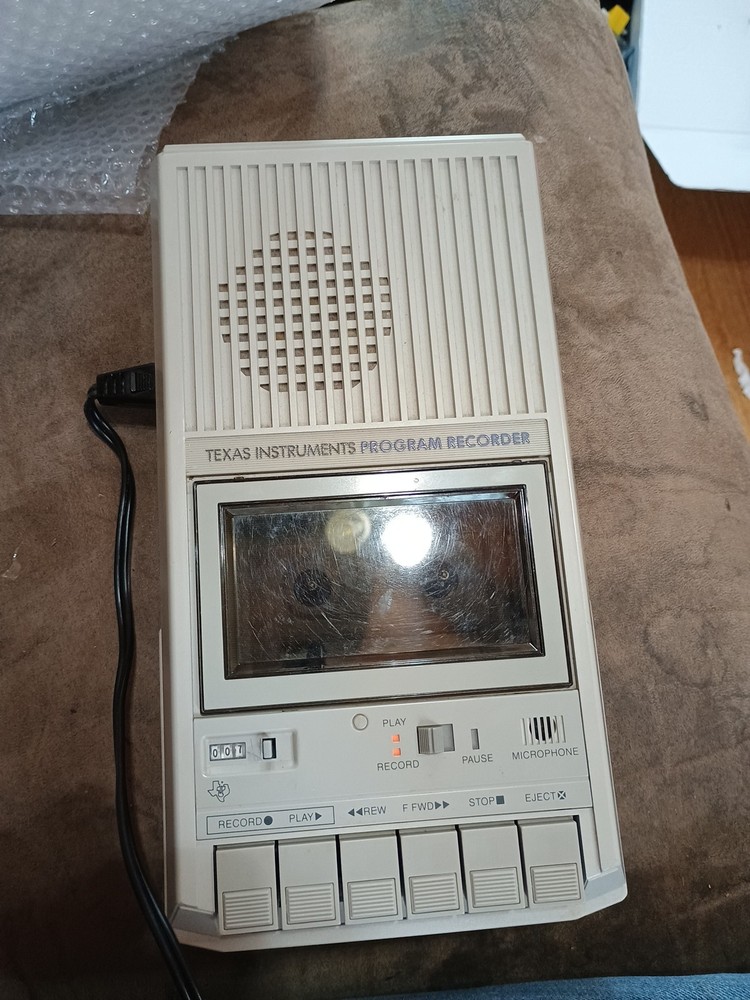 Cassette Player Texas Instruments Program Recorder Model Works