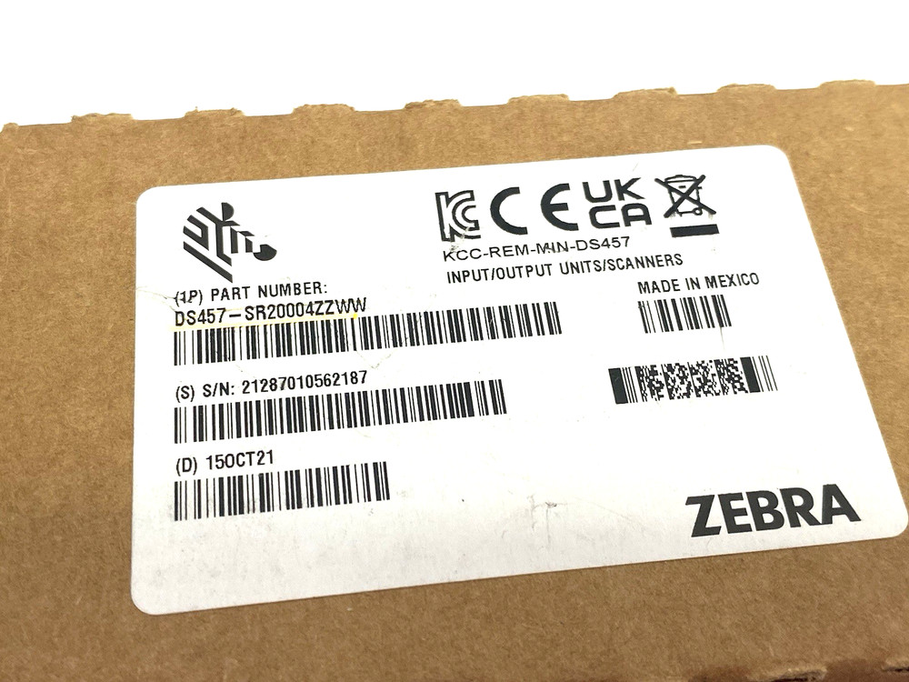Zebra DS457-SR20004ZZWW Barcode Scanner, Fixed Mount 2D Scanner, Standard Range