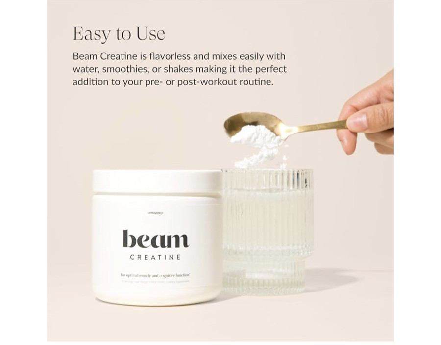 Beam Creatine for Muscle Growth and Cognitive Function 30 servings Ex 5/27