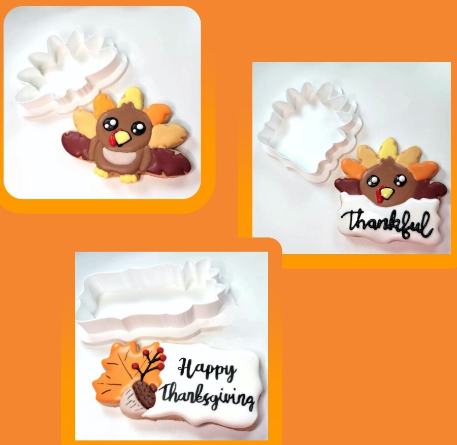 Thanksgiving Turkey Cookie Cutter (3 variety pack)