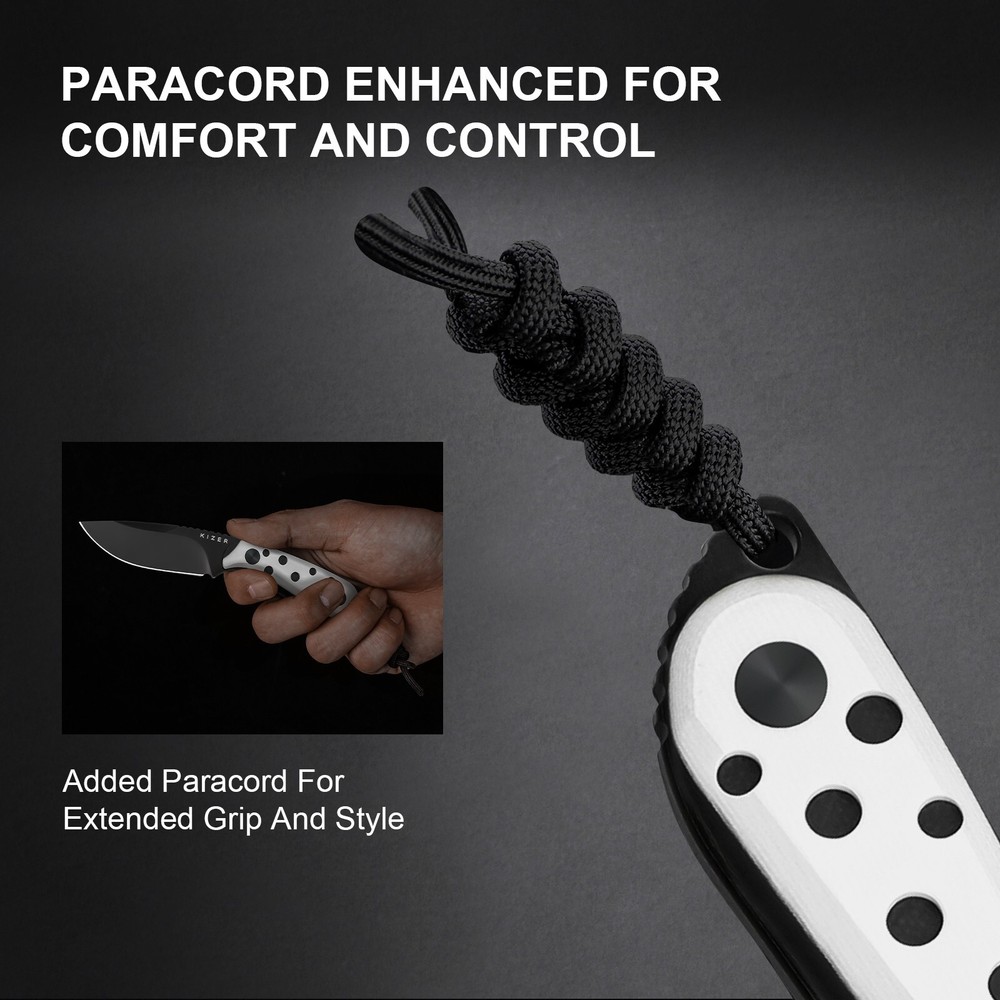 Kizer Buddy Fixed Knife EDC Compact Nitro-V Blade G10 Handle Drop point 1081A3