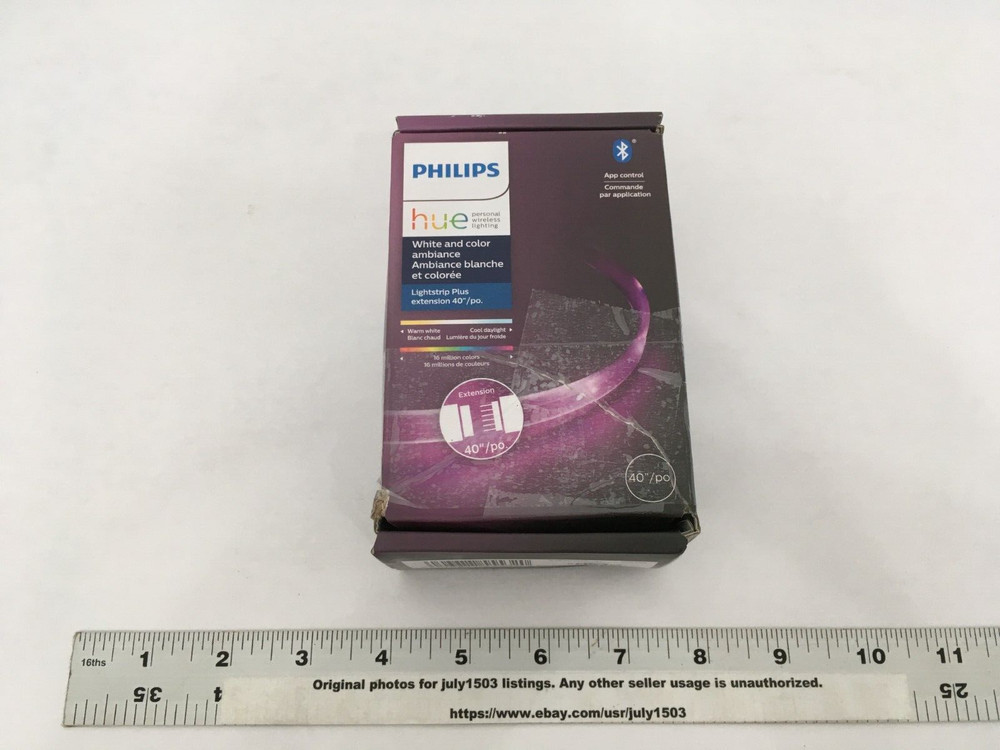 Philips Hue 40" Plug-In LED Bluetooth Lightstrip Plus Extension - 555326 (ob)