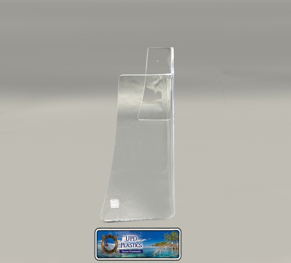 New Generic Center Console Boat Windshield 19" inside Size, 1/4" Thick Clear