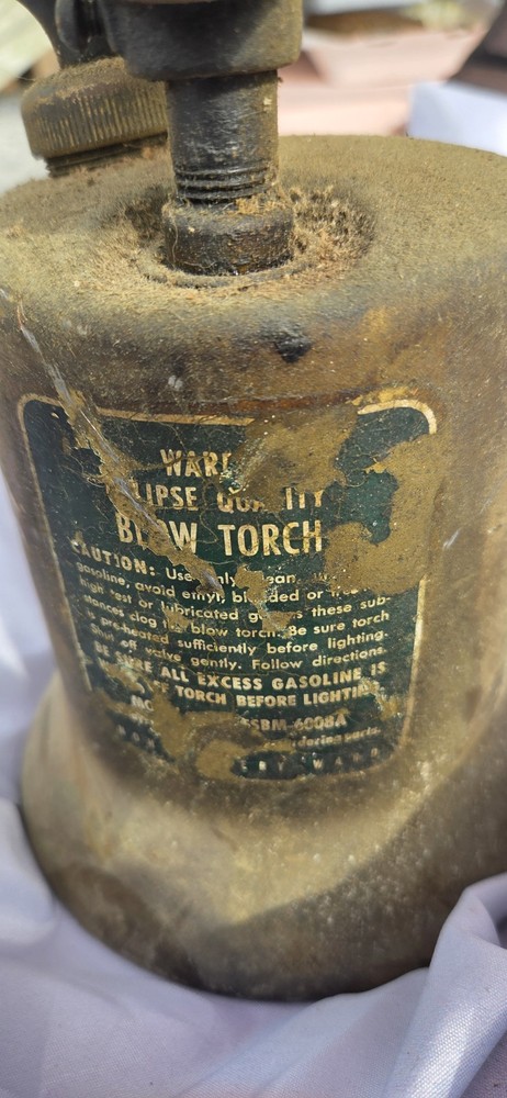 Vintage Montgomery Ward Eclipse Quality Brass Blow Torch