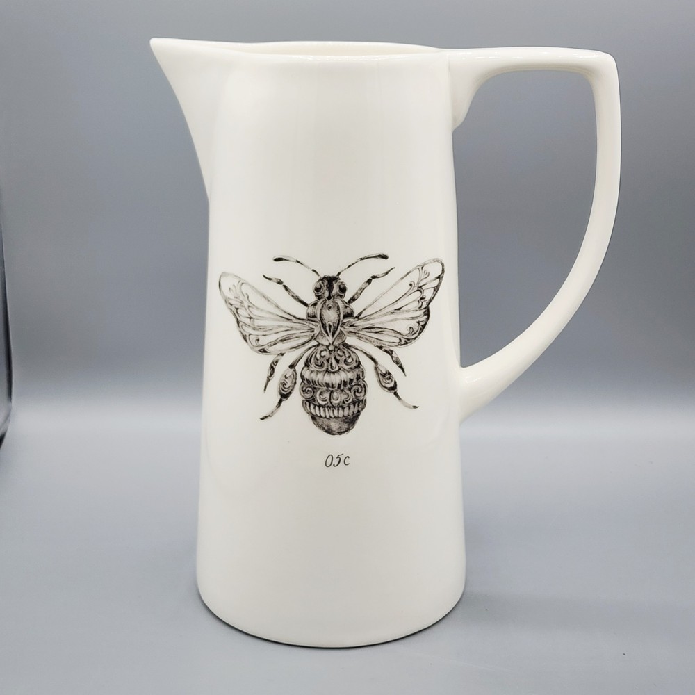 Bee Pitcher By Creative Co-op B Daphne. Ceramic 64oz.
