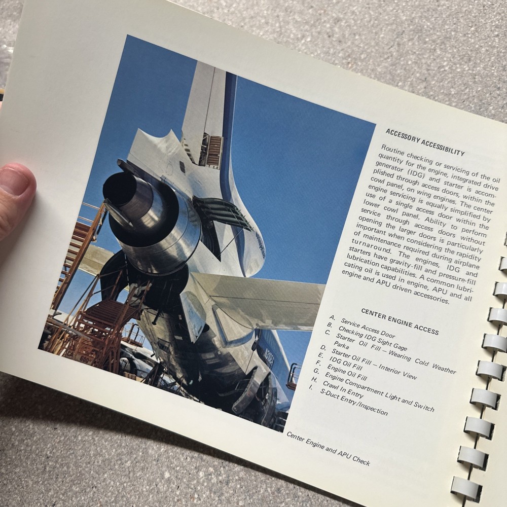 Vintage Lockheed Tri Star Engineering Description Series Propulsion Brochure