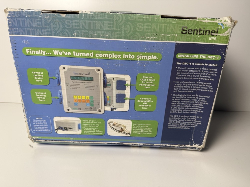 Sentinel DEC-4 Digital Environmental Controller – New, See Photos