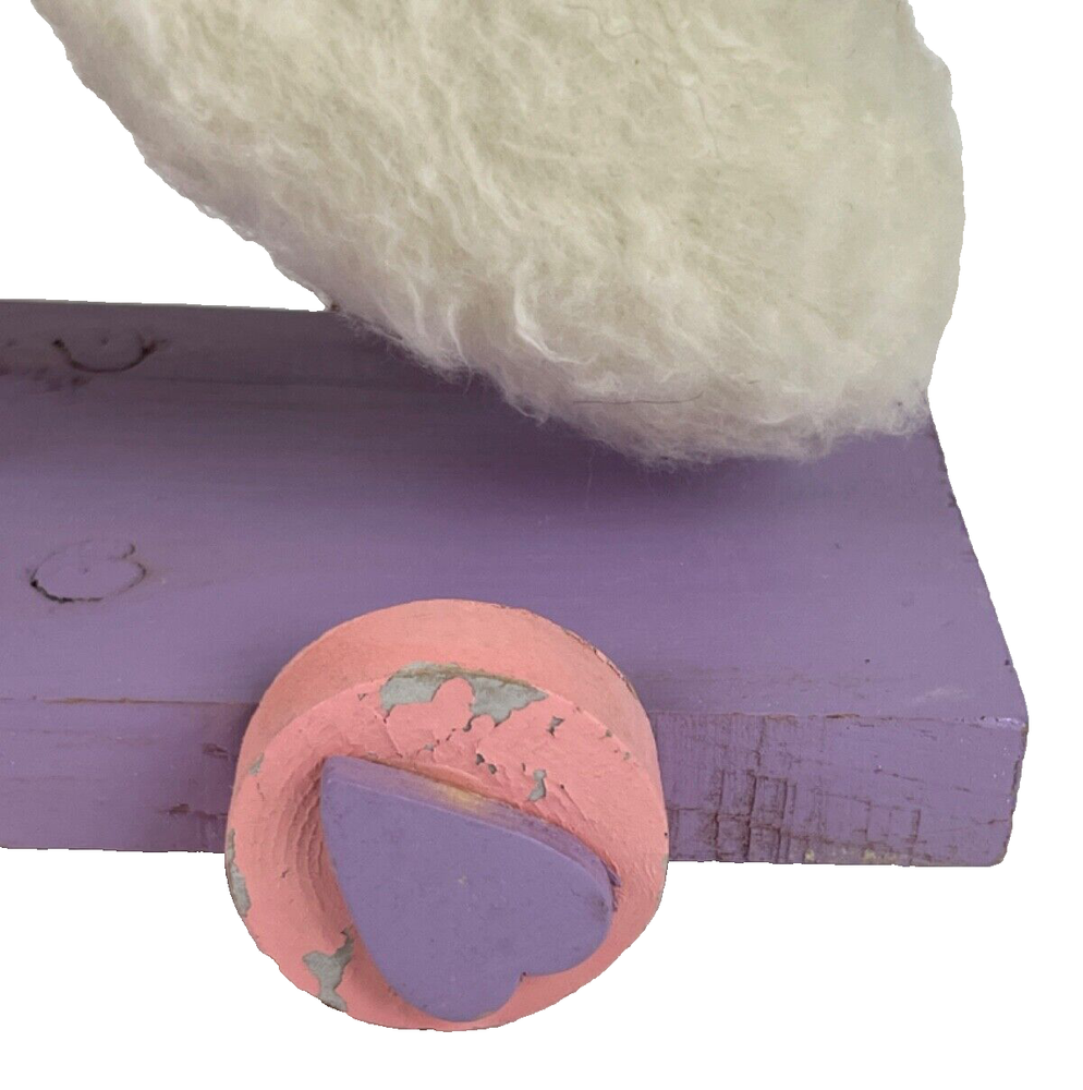 Vintage Plush Rabbit Pull Toy