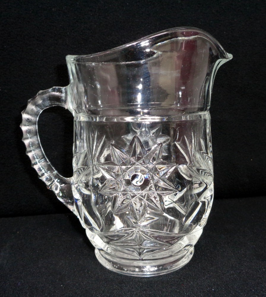 Cut Glass 6" Water Pitcher