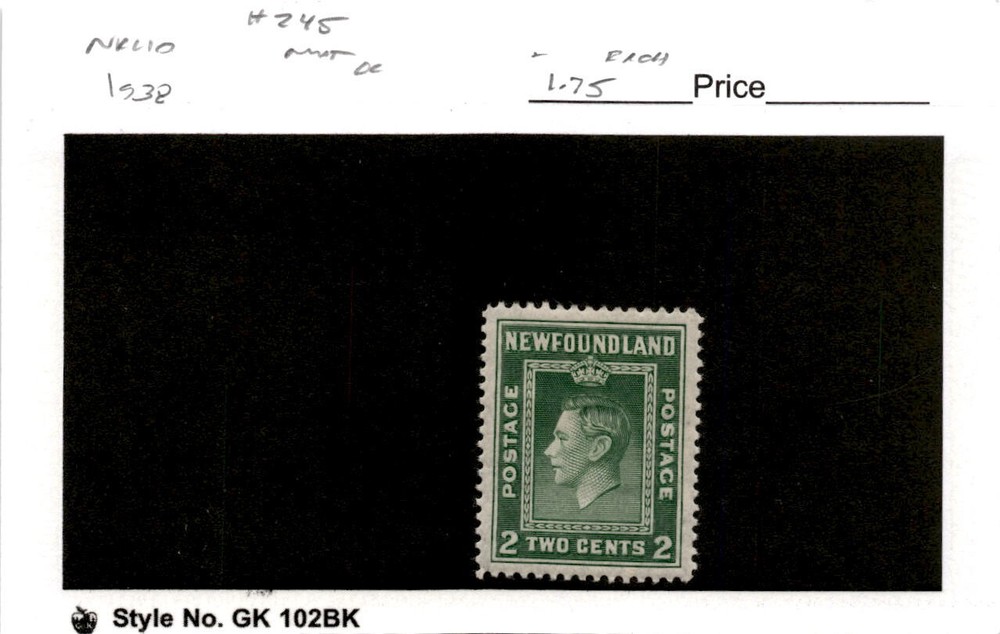 Newfoundland, Postage Stamp, #245 Mint Hinged, 1938 (AC)