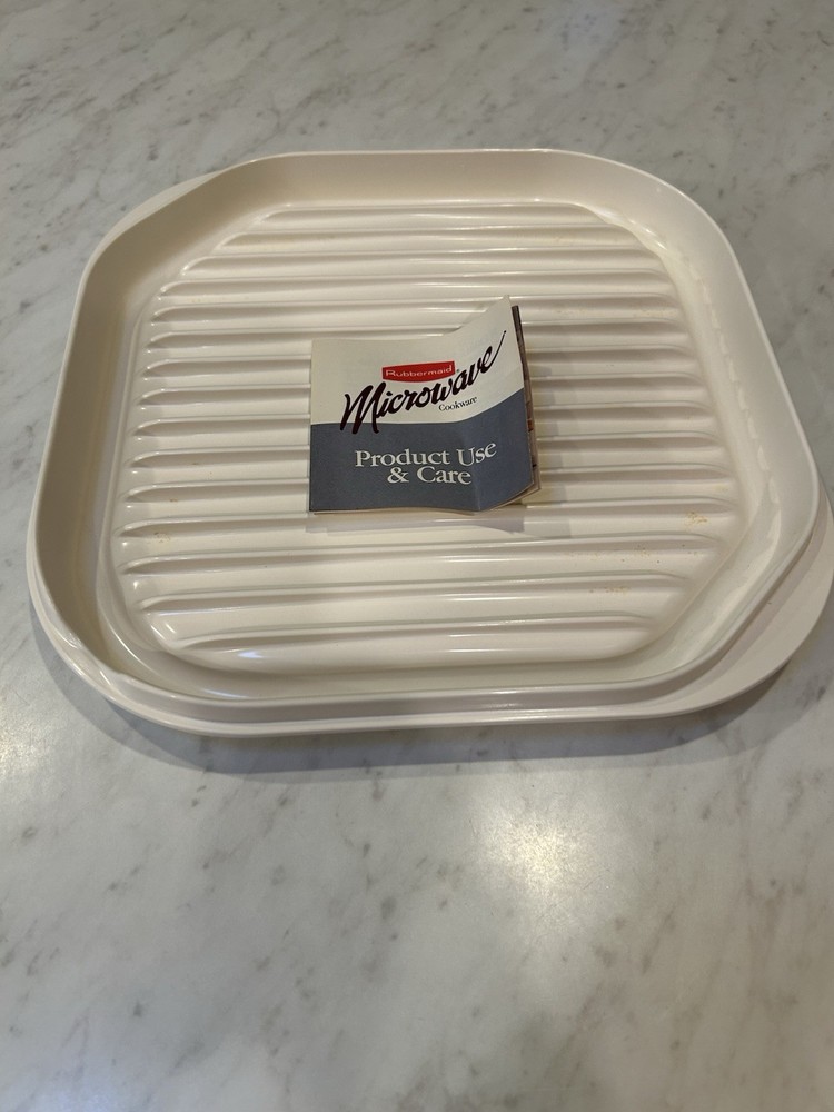 Vintage Rubbermaid Microwave Reversible Bacon Rack/Baking Sheet