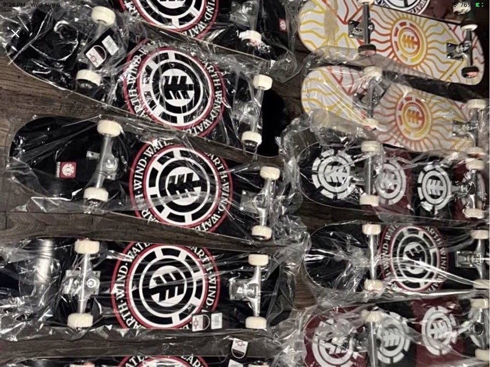 Element Seal High Quality Complete Skateboard Black 7.75”