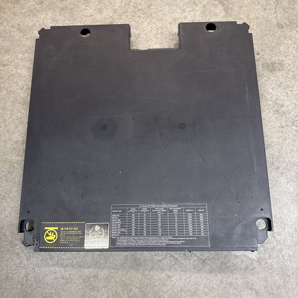Creality K1 Max 3d Printer Bottom Base