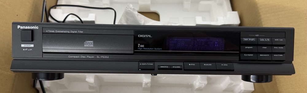 Panasonic SL-PS352 Compact Disc CD Player – Digital Filter – Barely Used  WORKS!