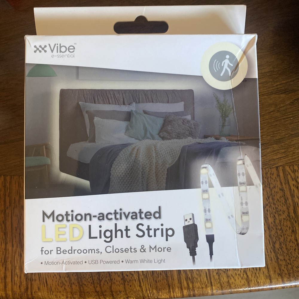 Vibe Essential Motion - Activated LED Light Strip - 1 Meter, Warm White