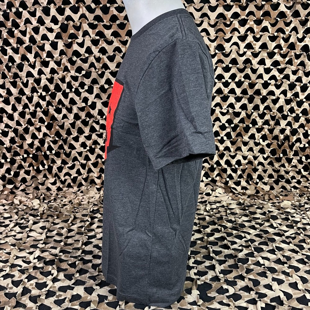 NEW First Strike T-Shirt - Dk Grey Heather - Medium