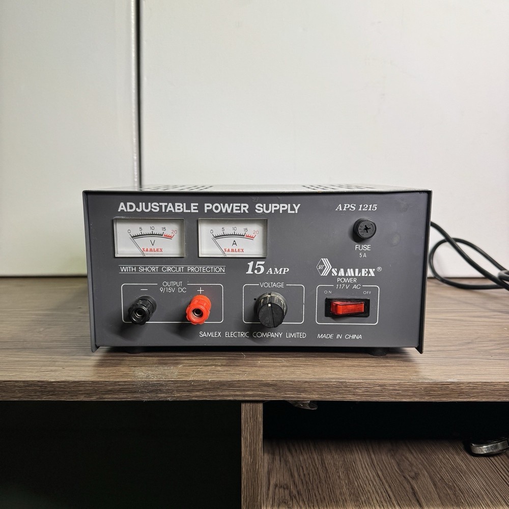Vintage Samlex Adjustable Power Supply 1215 Untested Device Machine Equipment