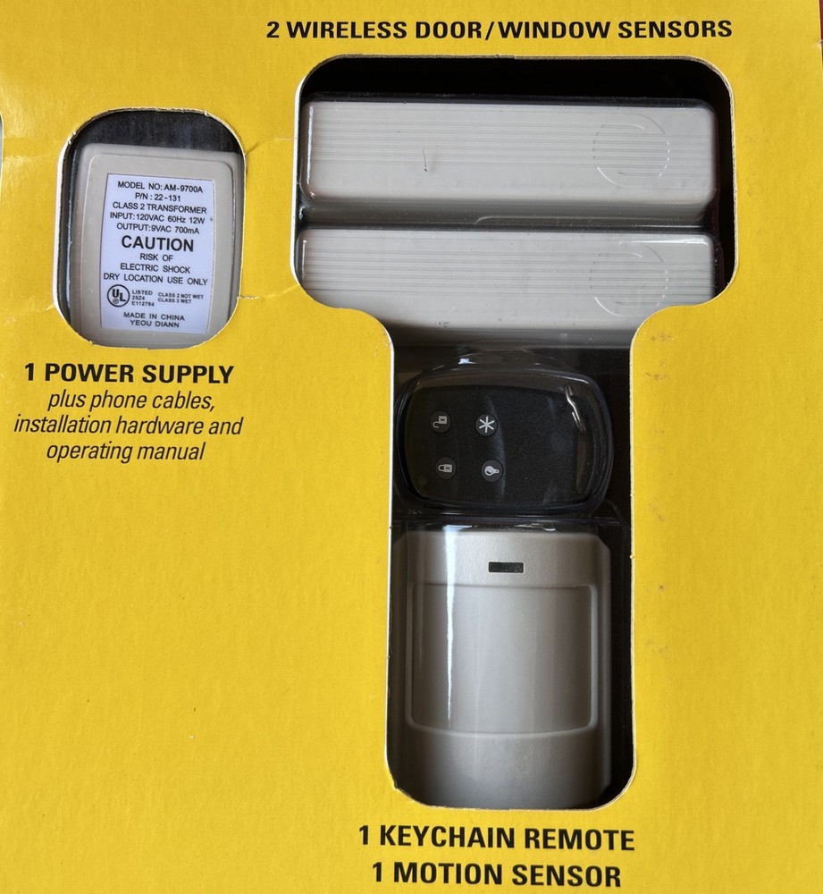 NIB GE Smart Security Deluxe Kit NOS SmartHome New Panel Sensors Remote