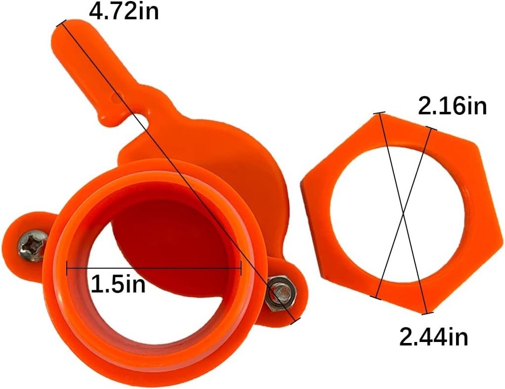 MayBee 2 Pack Honey Gate Valve for Extractor, Durable Nylon 2-Pack